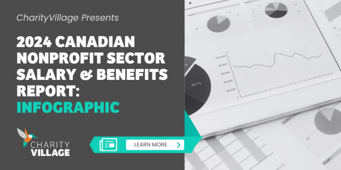 2024 Canadian Nonprofit Sector Salary and Benefits Report: Infographic | CharityVillage logo | Learn more!